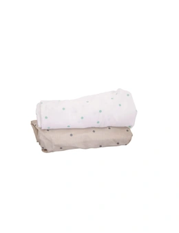 Cot Fitted Sheets - Dreamtime/Moonlight